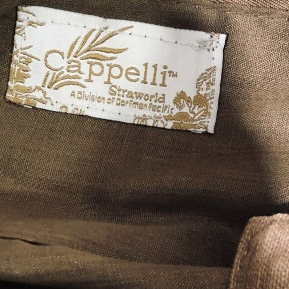 Cappelli Straworld Shoulder Bag Boho Rainbow Colors Beaded Handles Zipper Green - Picture 4 of 5